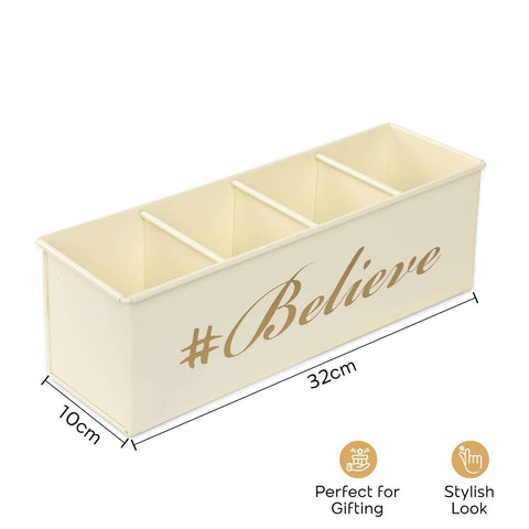 Dudki Believe Stainless Steel Desk Organizer