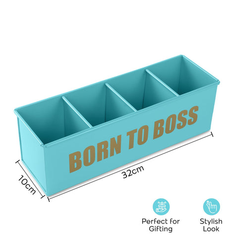 Dudki Born To Boss Metal Desk Organizer