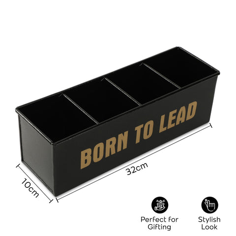 Dudki Born To Lead Metal Office Desk Organizer