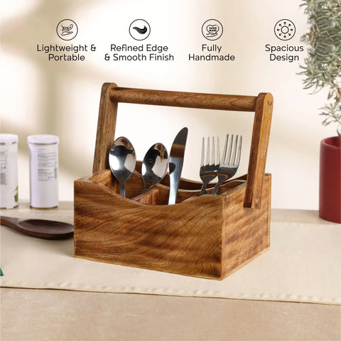 Dudki Wooden Cutlery Holder