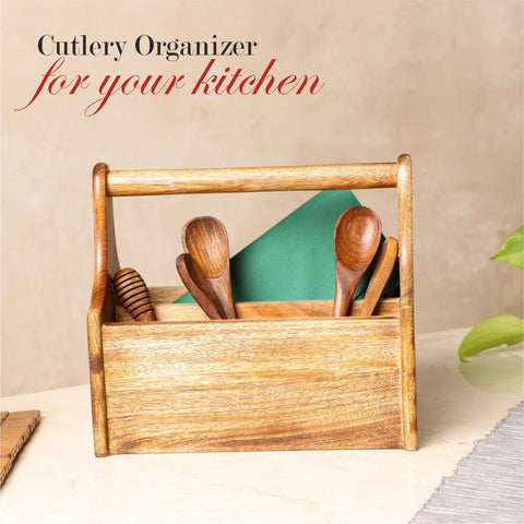 Dudki Wooden Cutlery Holder