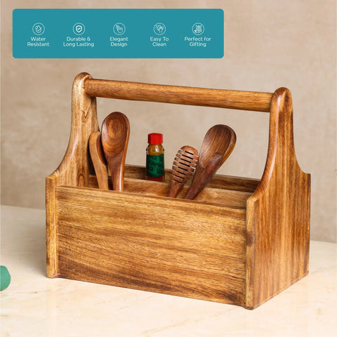 Dudki Wooden Cutlery Holder