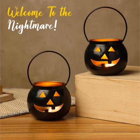 Dudki Halloween Face Candle Holder