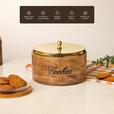 Dudki Wooden Cookies Box