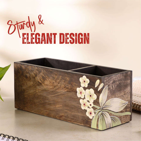 Dudki Wooden Desk Organiser