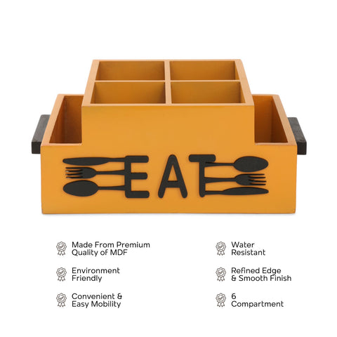 Dudki Wooden 6 Compartment (Eat) Caddy