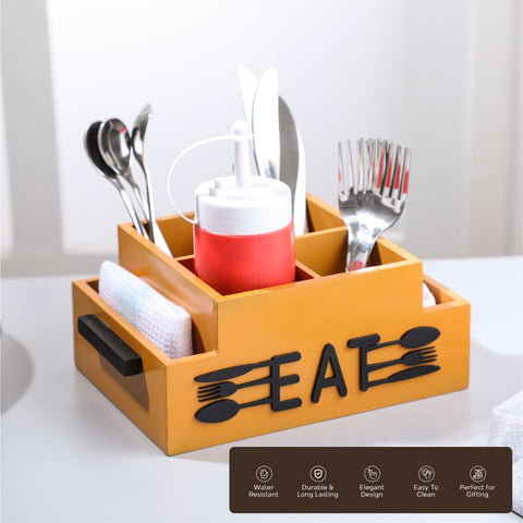 Dudki Wooden 6 Compartment (Eat) Caddy