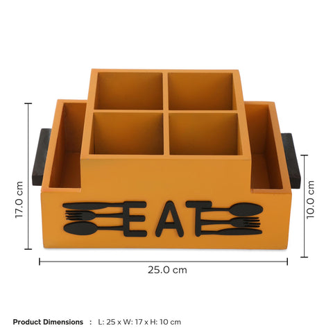 Dudki Wooden 6 Compartment (Eat) Caddy