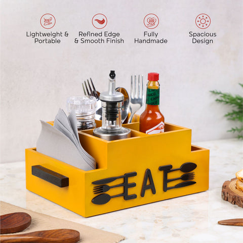 Dudki Wooden 6 Compartment (Eat) Caddy