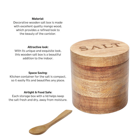 Dudki wooden salt box