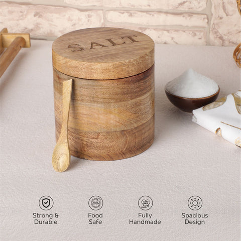 Dudki wooden salt box