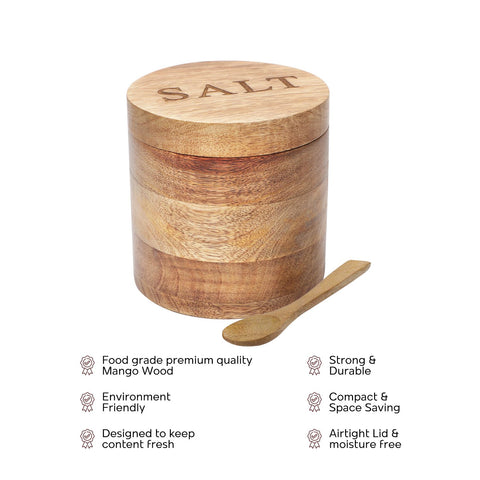 Dudki wooden salt box