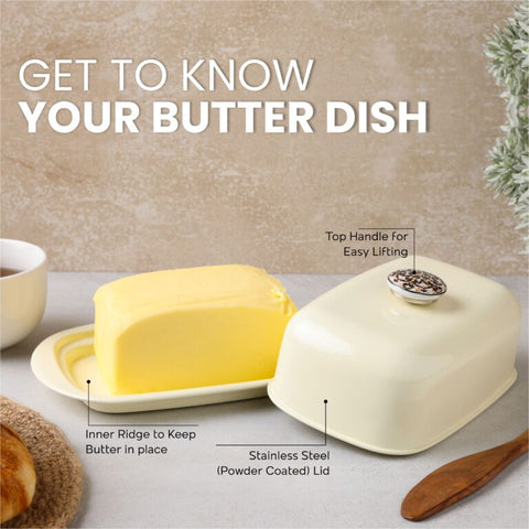 Dudki Stainless Steel Butter Dish