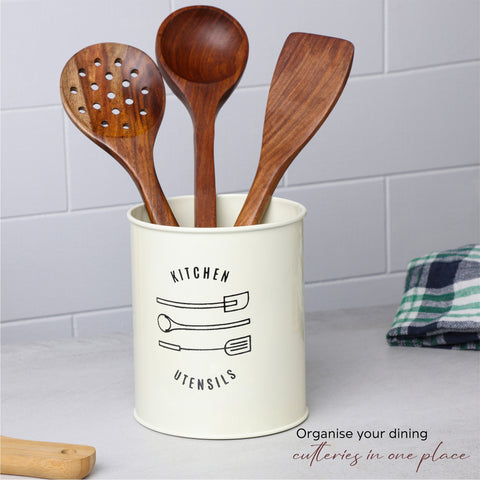 Dudki ladle holders for kitchen (Ivory)