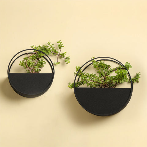 Dudki Metal Wall Hanging Planter Set of 2