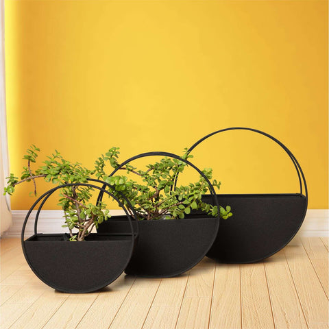 Dudki Metal Wall Planter - Set Of 3