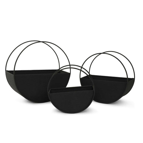 Dudki Metal Wall Planter - Set Of 3