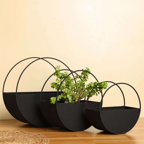 Dudki Metal Wall Planter - Set Of 3