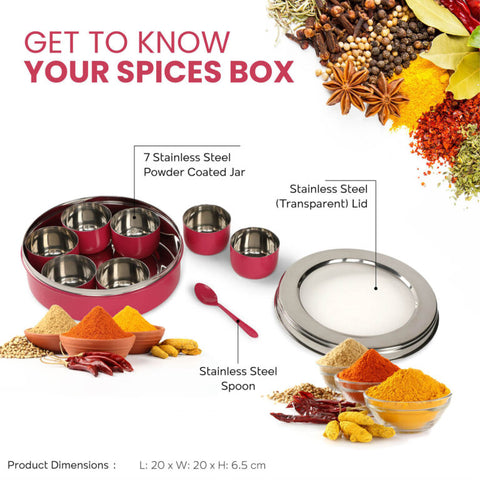 Dudki 7 in 1 Stainless Steel Spice Box