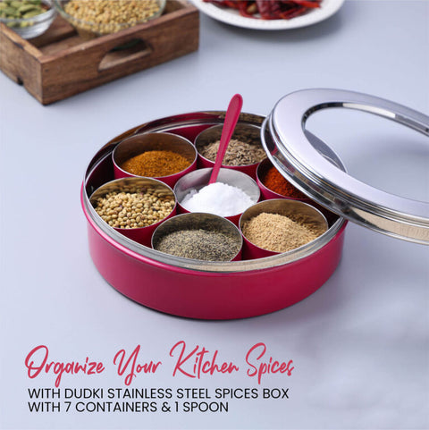 Dudki 7 in 1 Stainless Steel Spice Box