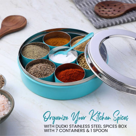 Dudki 7 in 1 Stainless Steel Spice Box