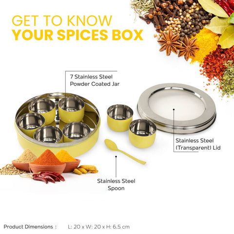 Dudki 7 in 1 Stainless Steel Spice Box