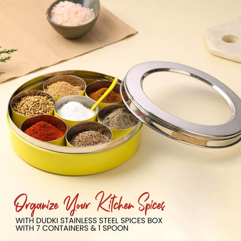 Dudki 7 in 1 Stainless Steel Spice Box