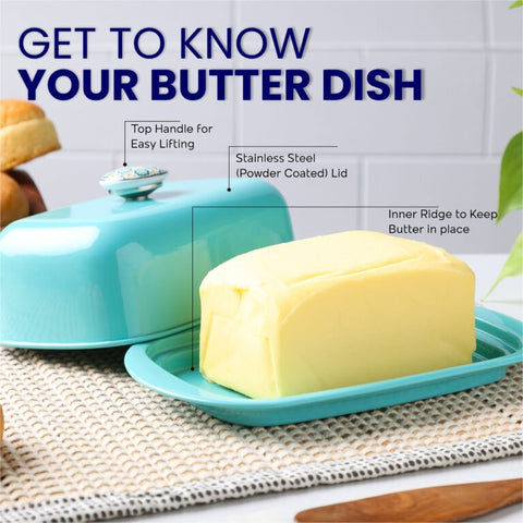 Dudki Stainless Steel Butter Dish