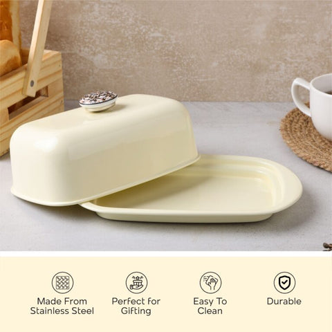 Dudki Stainless Steel Butter Dish