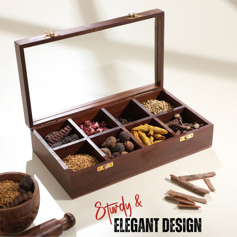 Dudki Handmade Wooden Spice Box