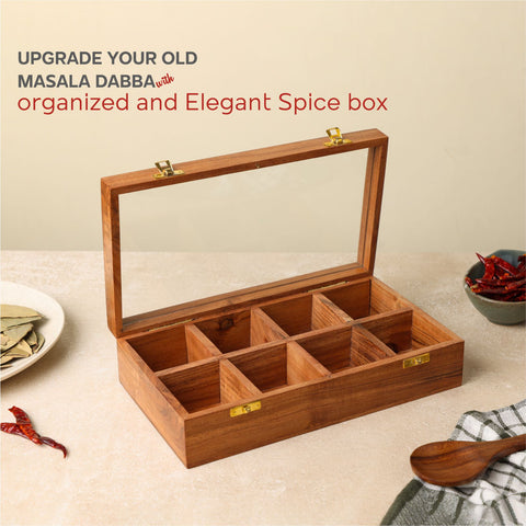 Dudki Handmade Wooden Spice Box