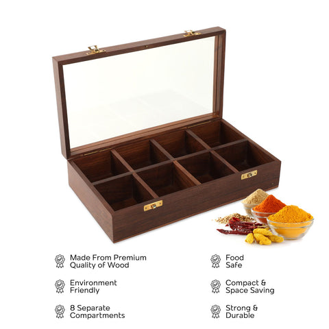 Dudki Handmade Wooden Spice Box