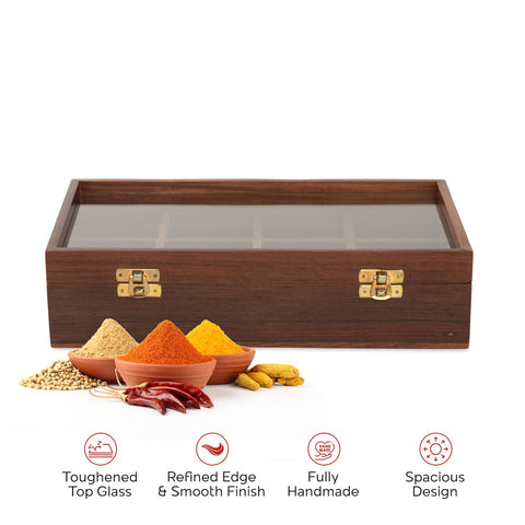 Dudki Handmade Wooden Spice Box