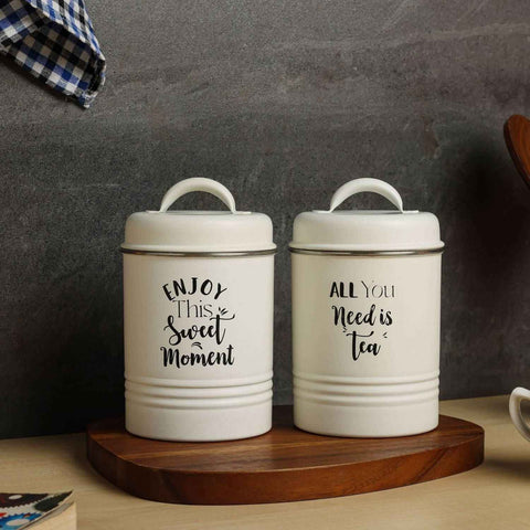 Tea Sugar Canister set of 2