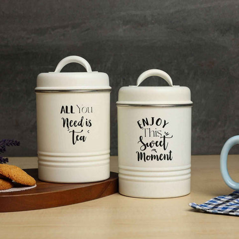 Tea Sugar Canister set of 2