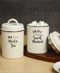 Tea Sugar Canister set