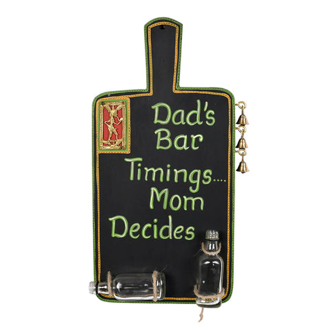 Bar Decor "Dad's Bar" Handcrafted in Wood