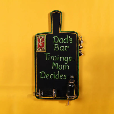 Bar Decor "Dad's Bar" Handcrafted in Wood