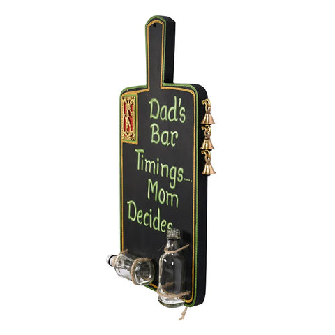 Bar Decor "Dad's Bar" Handcrafted in Wood