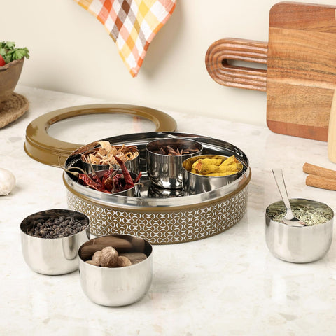 Dudki 7 in 1 Stainless Steel Spice Box