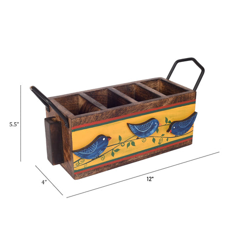 Love Birds Cutlery Holder