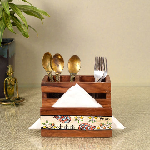 Warli Life Cutlery Holder