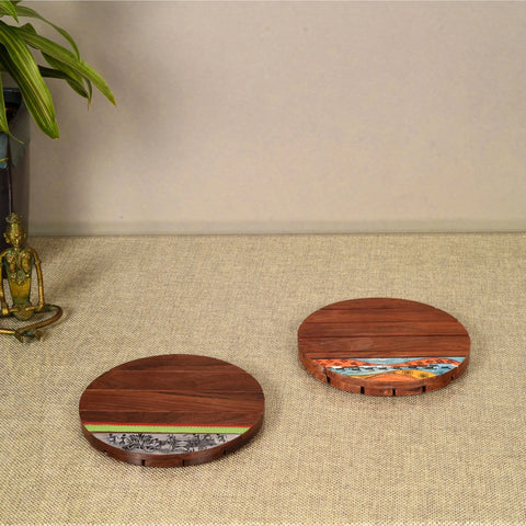 Woodland Retreat Round Trivets S02